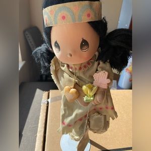 Precious Moments RARE Wannie 4583 Applause  Native American Doll Vintage 1985
